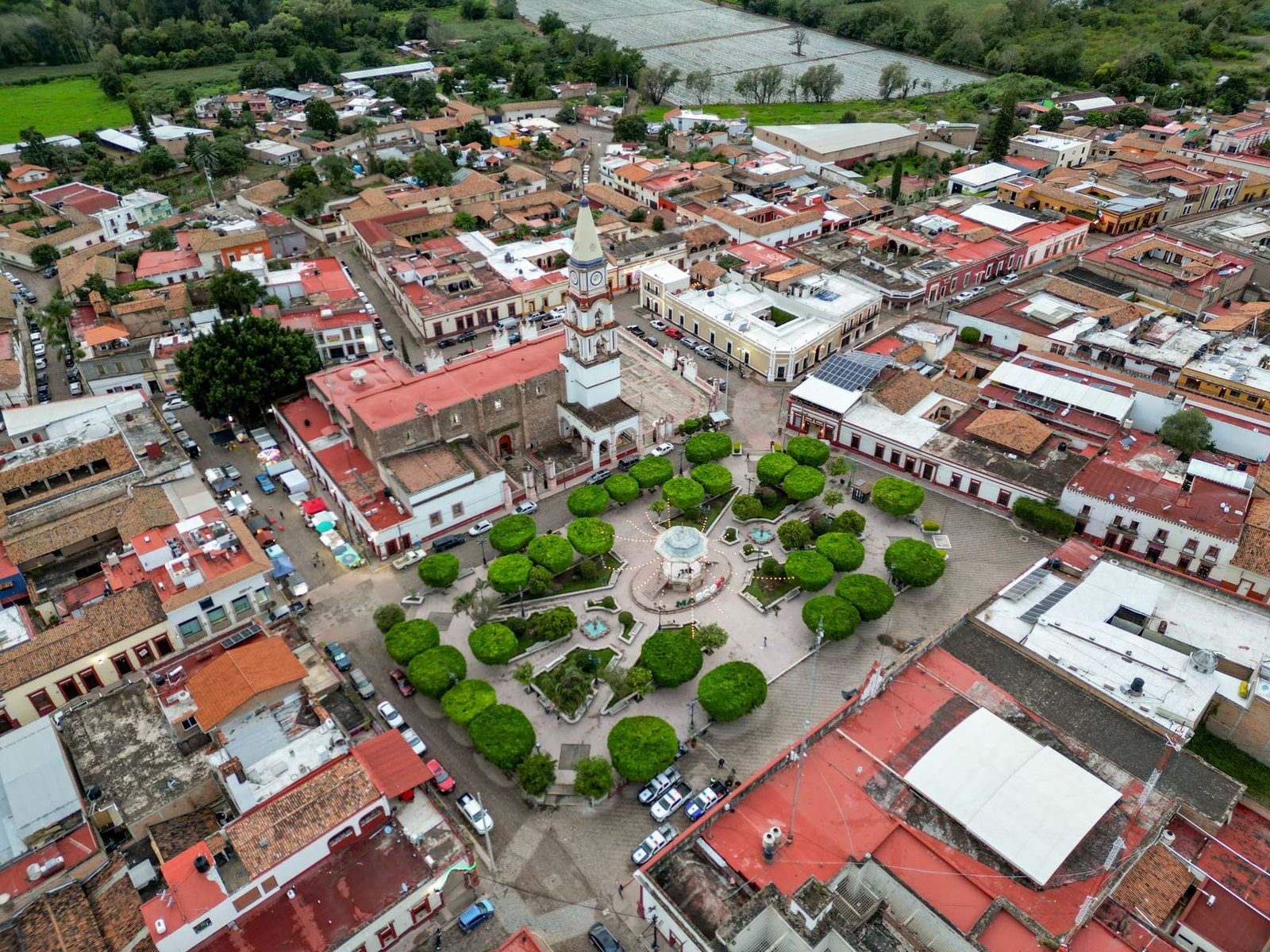 Plaza principal de Mascota, pueblo mágico